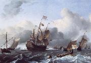 The Eendracht and a Fleet of Dutch Men-of-War Ludolf Backhuysen